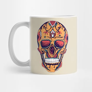 Retro Triad Los Muertos Skull Mug